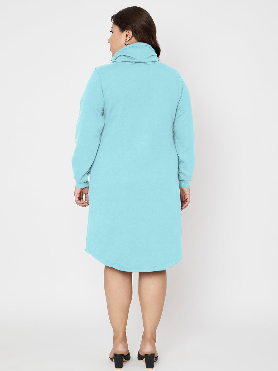 Women Cowl Neck Jumper Dress