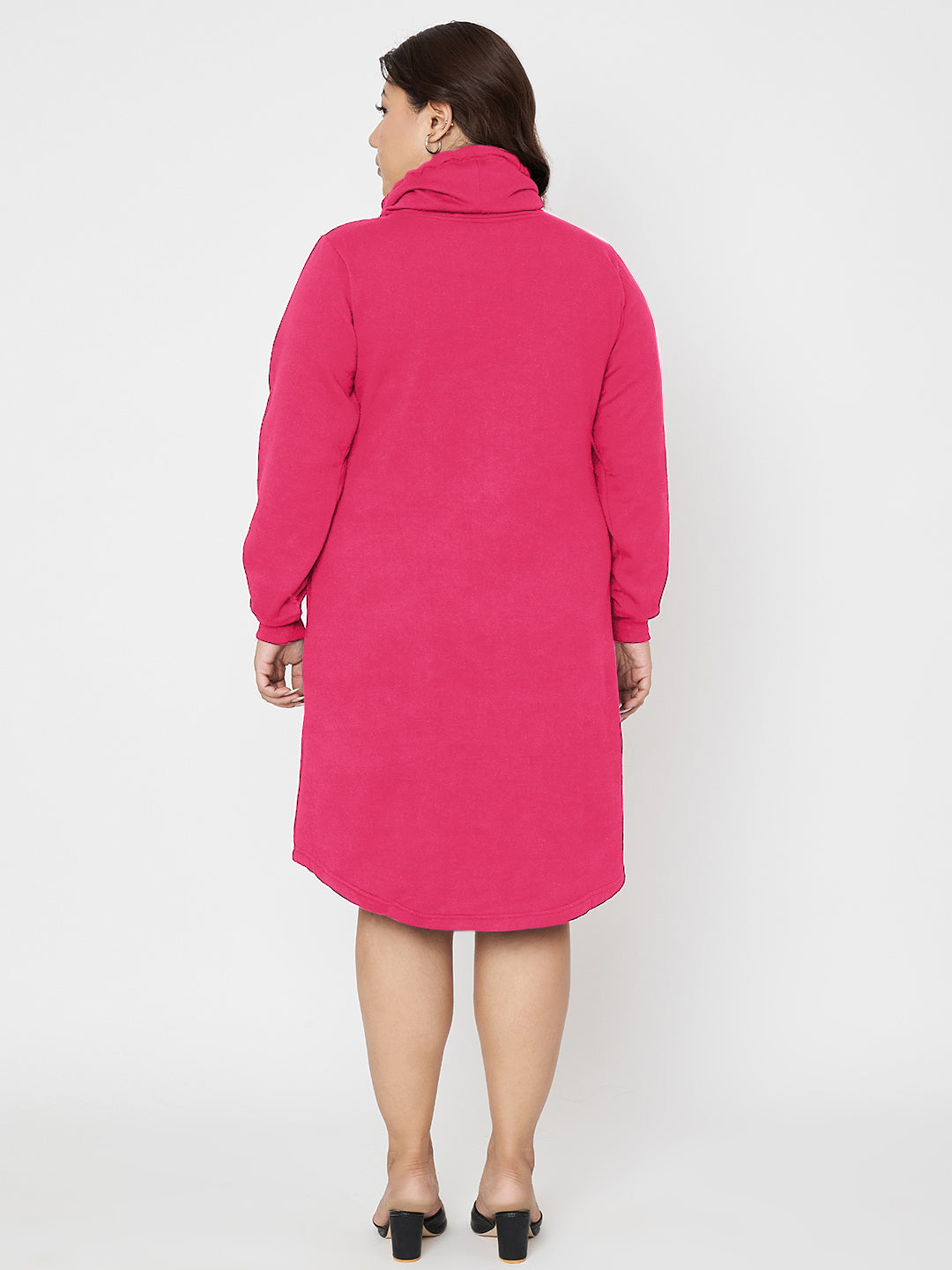 Women Cowl Neck Jumper Dress
