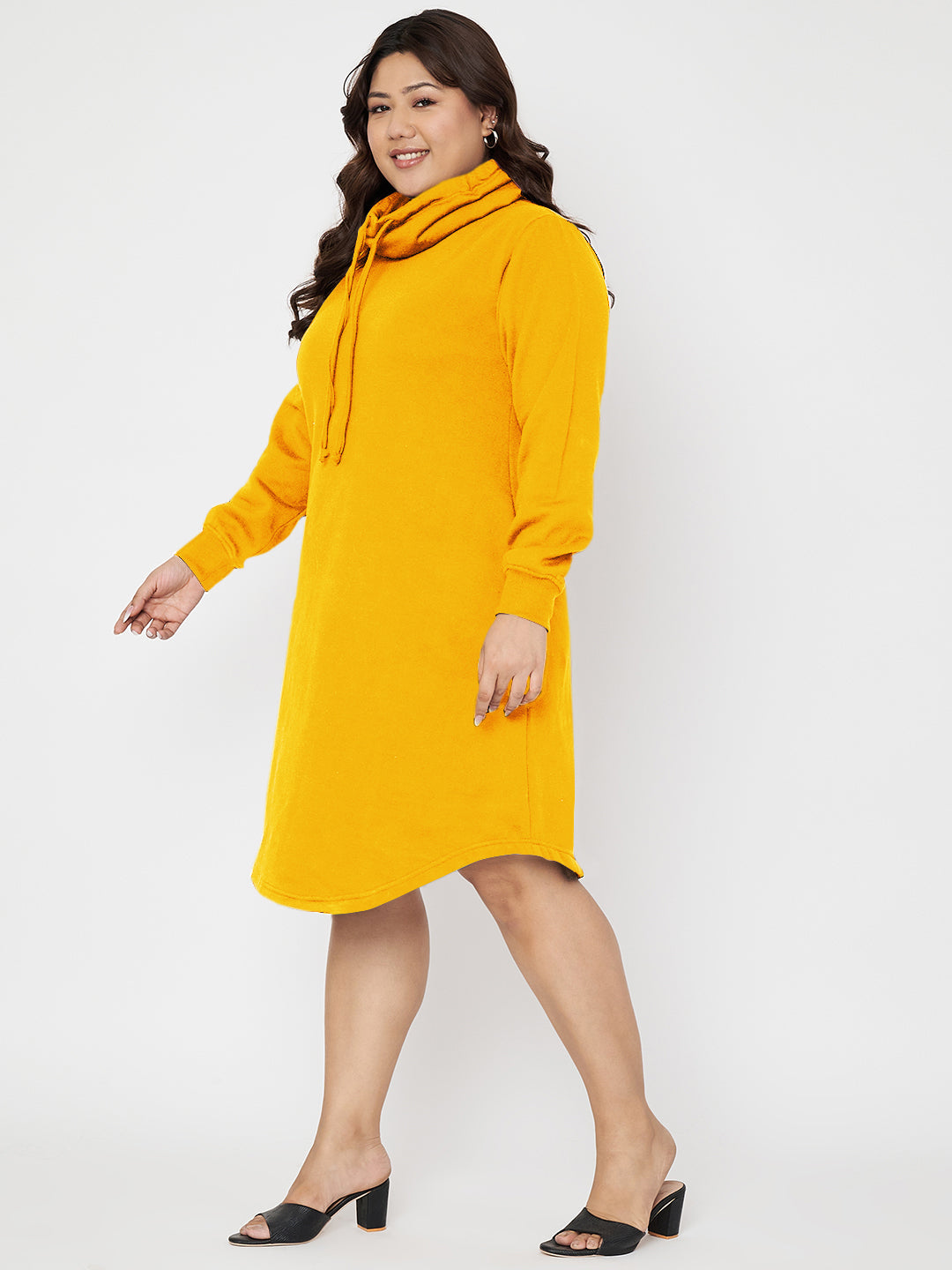 Women Cowl Neck Jumper Dress