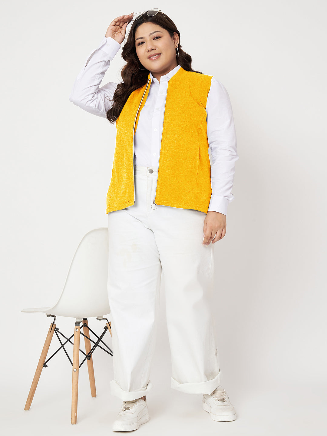 Women Fleece Tailored Jacket