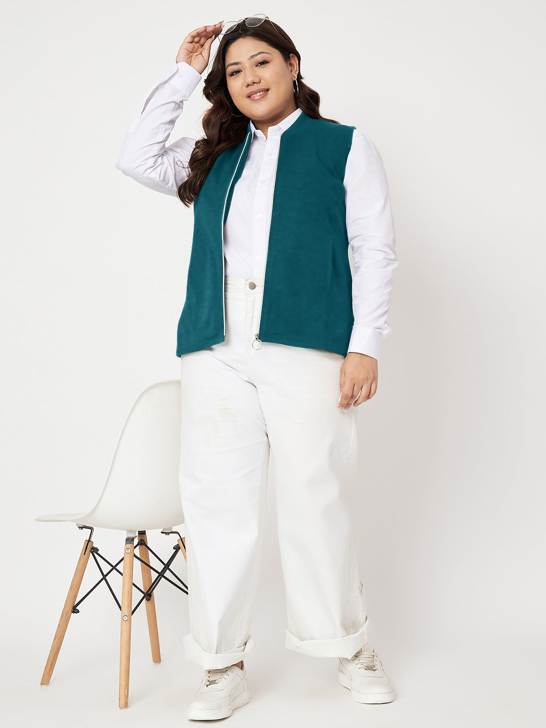 Women Fleece Tailored Jacket