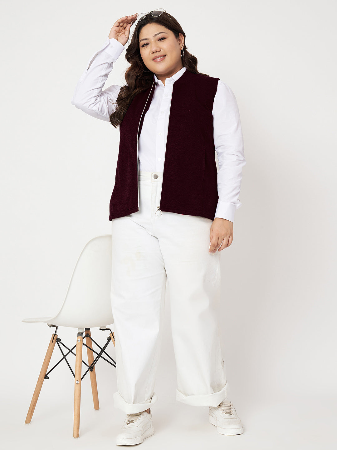 Women Fleece Tailored Jacket