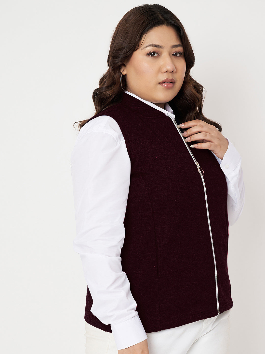 Women Fleece Tailored Jacket