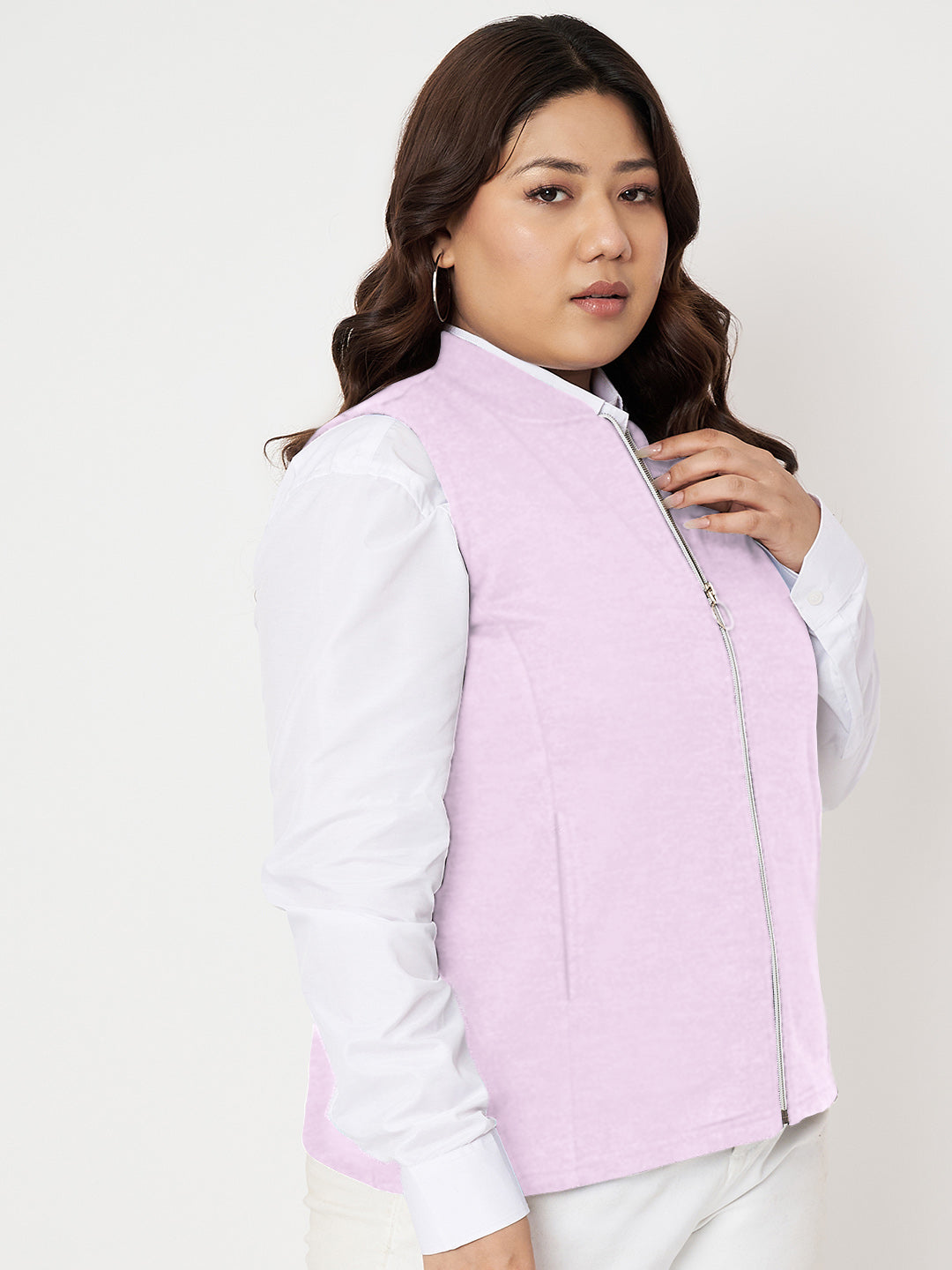 Women Fleece Tailored Jacket