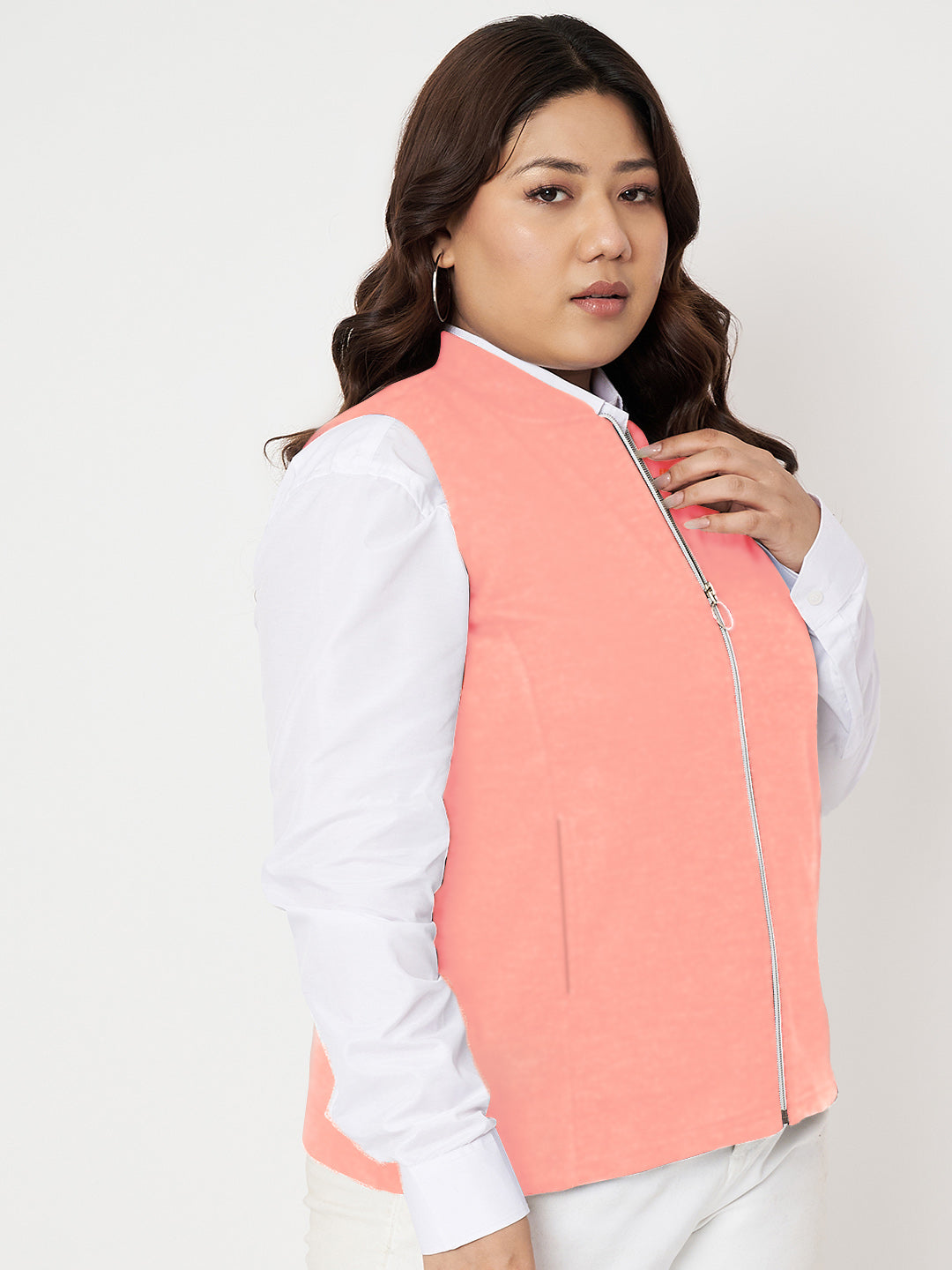 Women Fleece Tailored Jacket