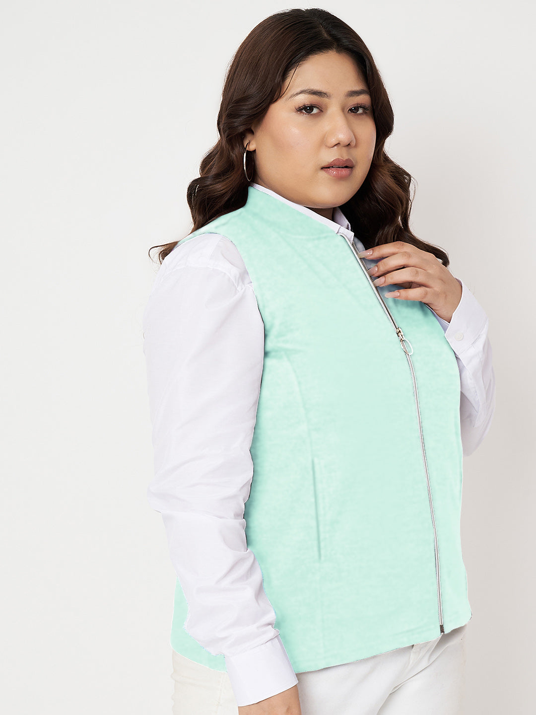 Women Fleece Tailored Jacket