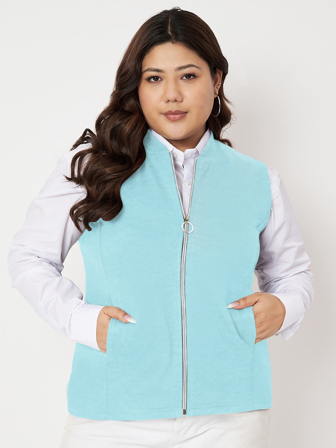 Women Fleece Tailored Jacket
