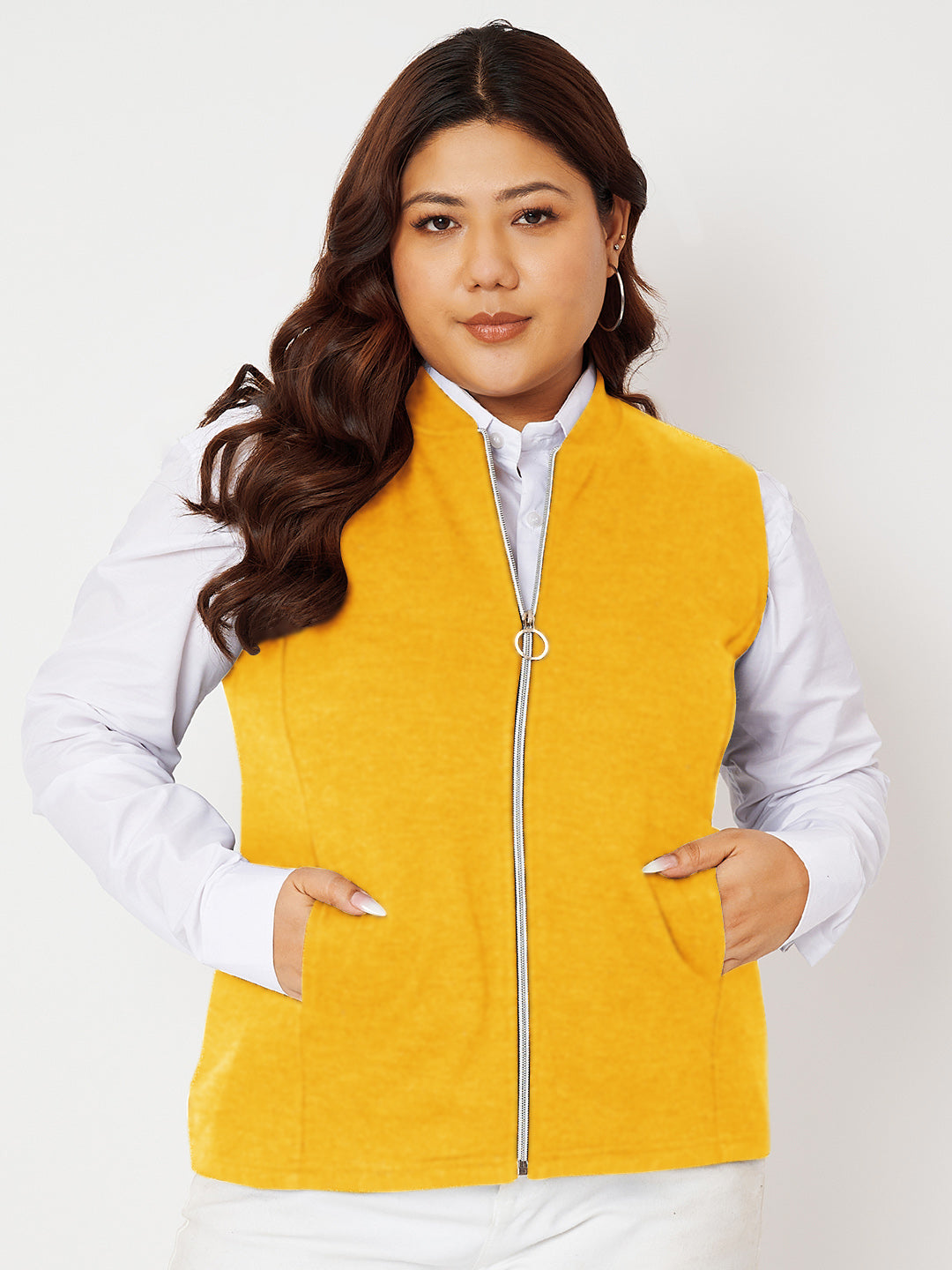 Women Fleece Tailored Jacket