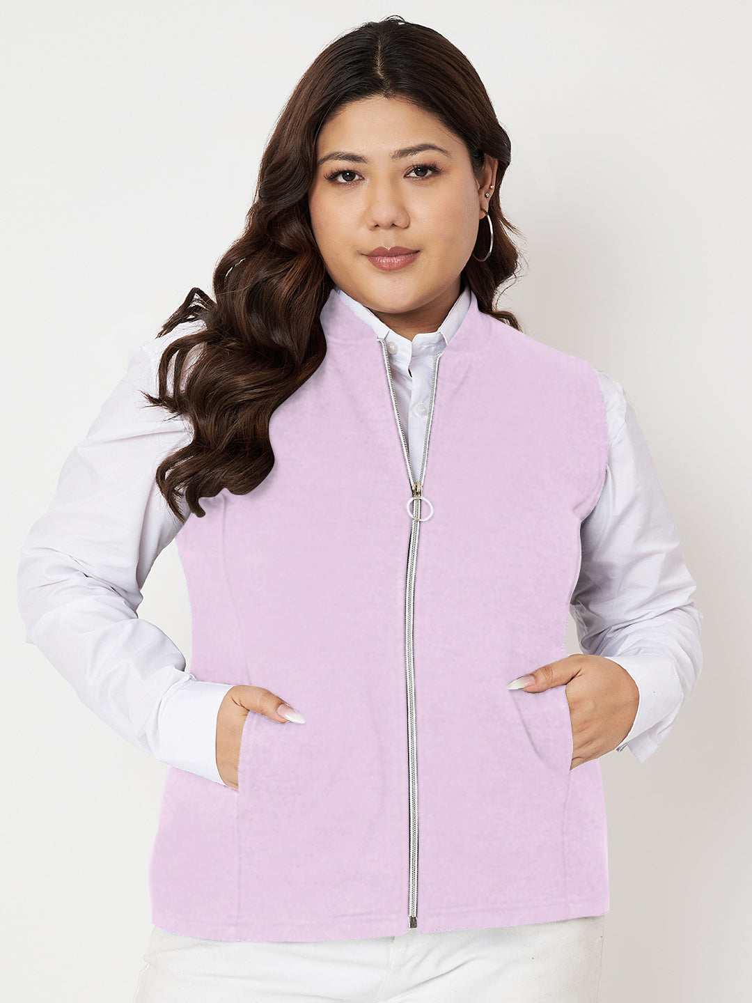 Women Fleece Tailored Jacket