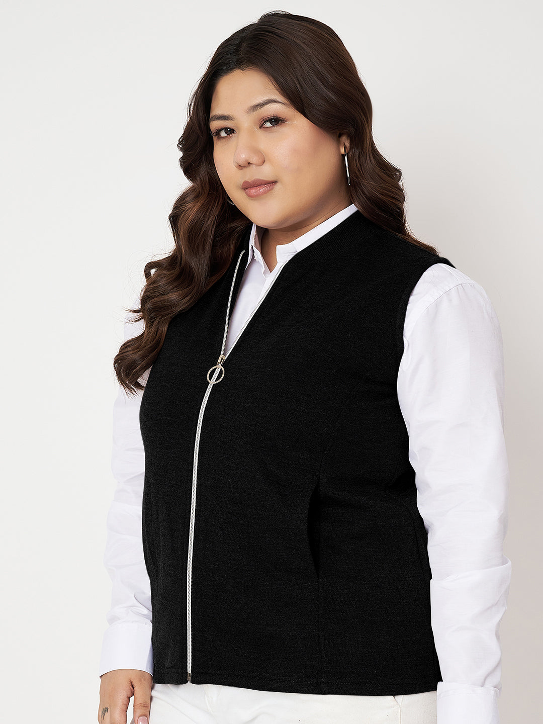 Women Fleece Tailored Jacket