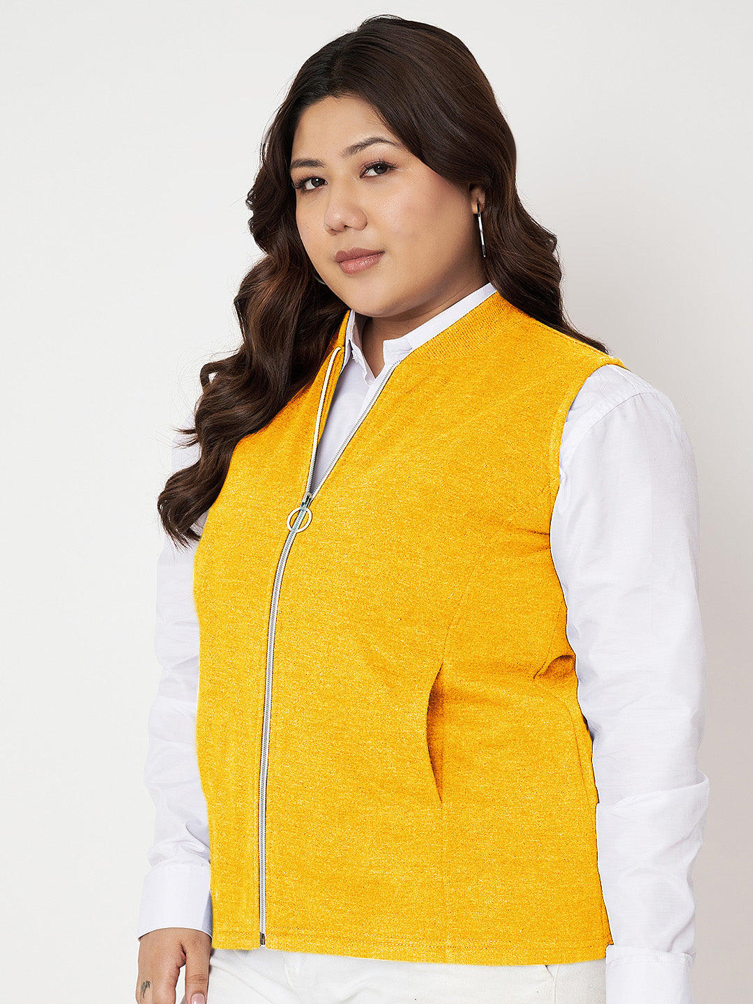 Women Fleece Tailored Jacket