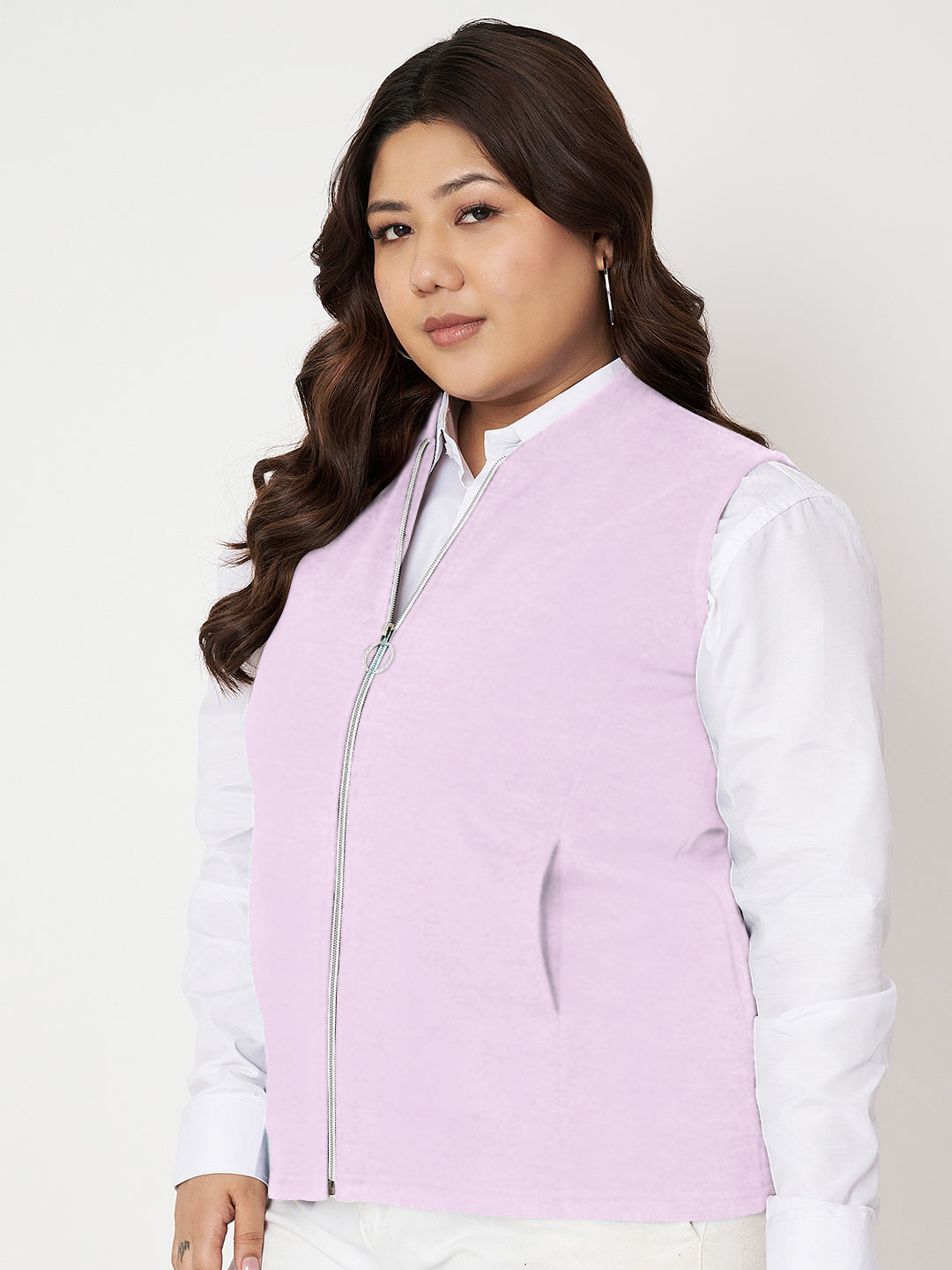Women Fleece Tailored Jacket