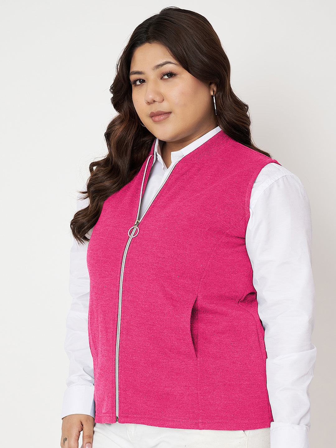 Women Fleece Tailored Jacket