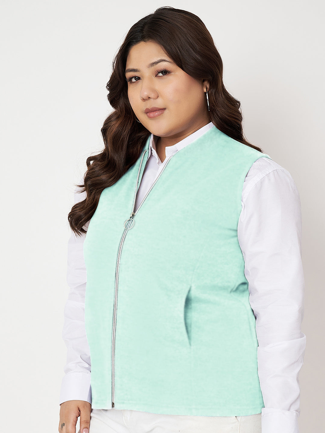 Women Fleece Tailored Jacket