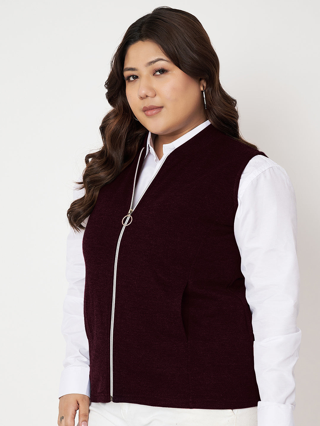 Women Fleece Tailored Jacket