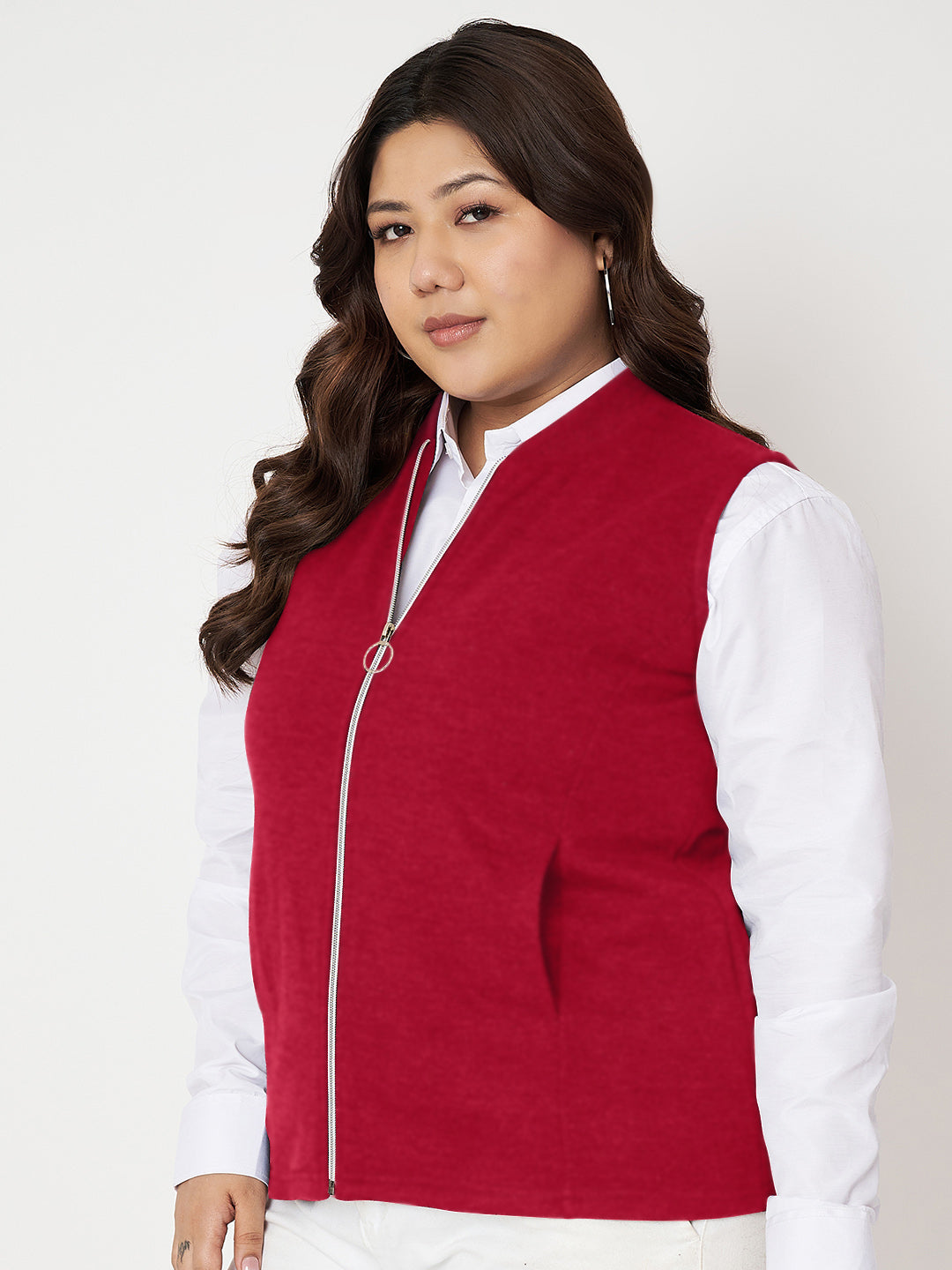 Women Fleece Tailored Jacket