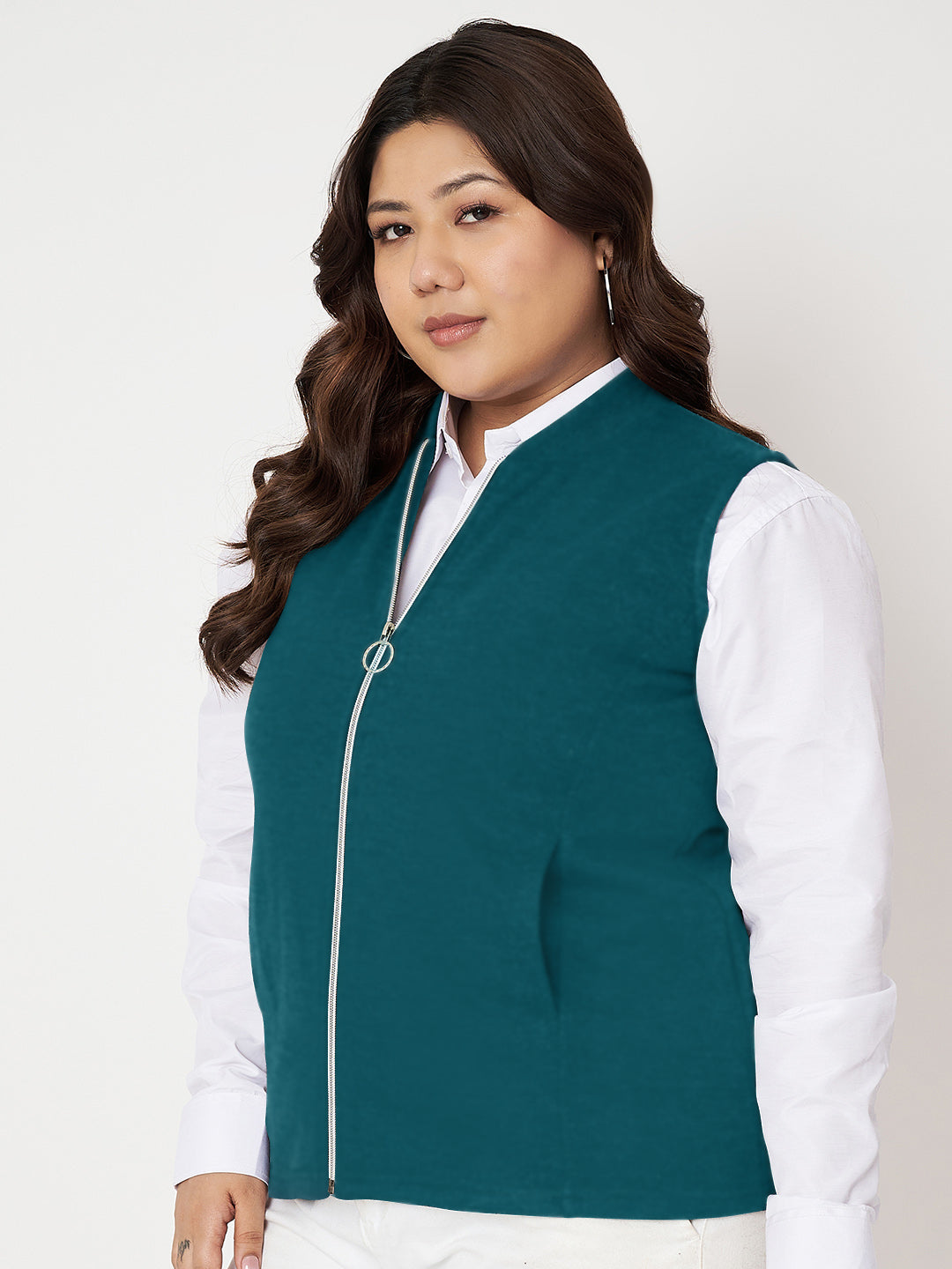 Women Fleece Tailored Jacket