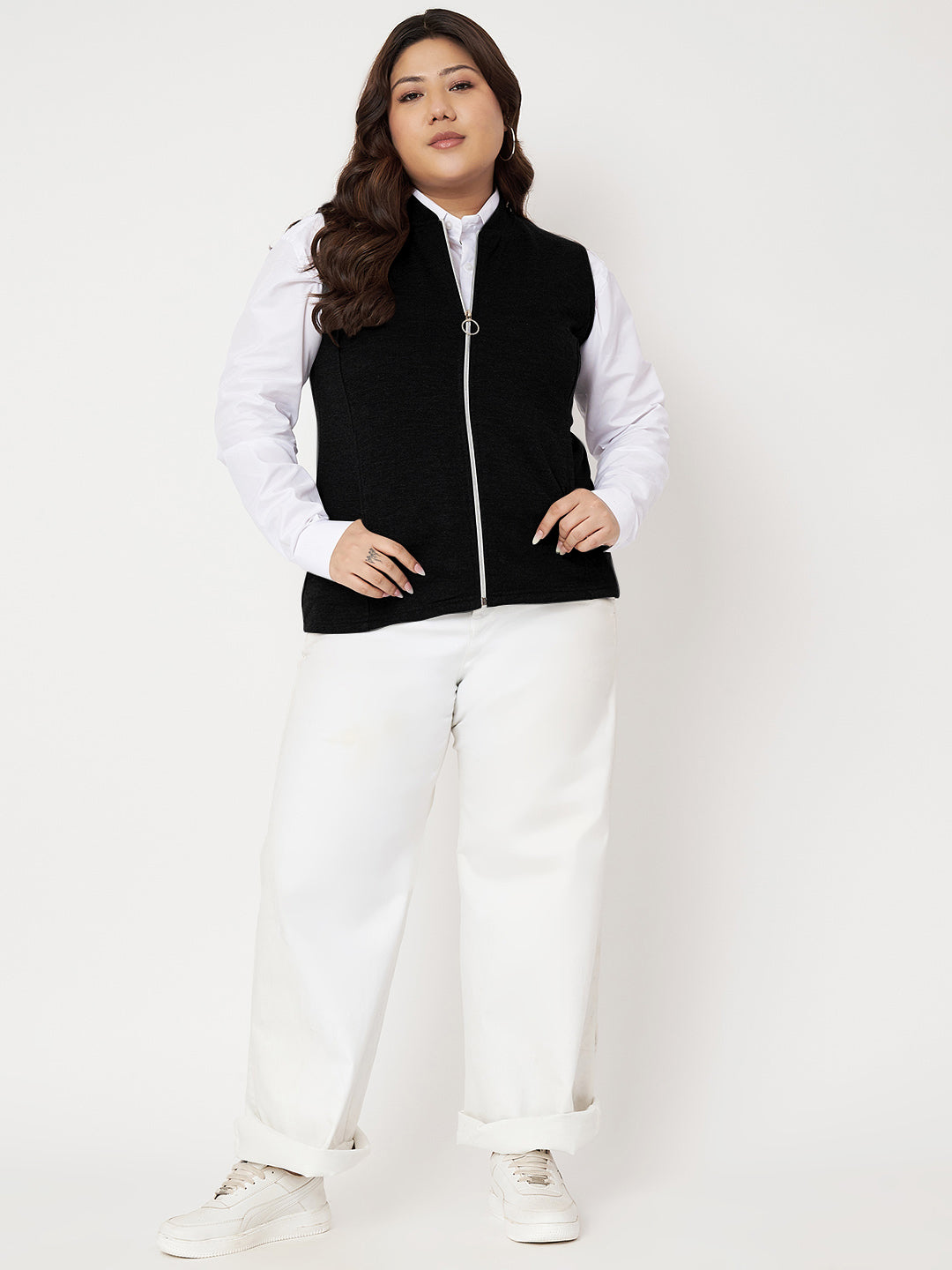 Women Fleece Tailored Jacket
