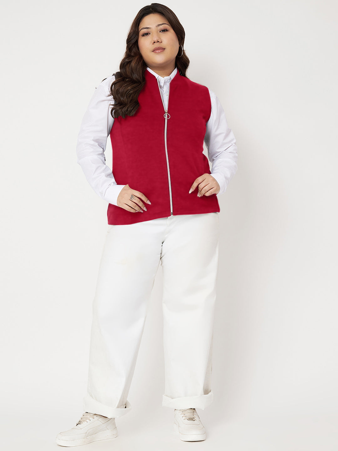 Women Fleece Tailored Jacket