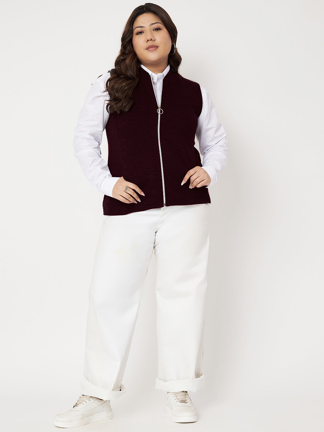 Women Fleece Tailored Jacket