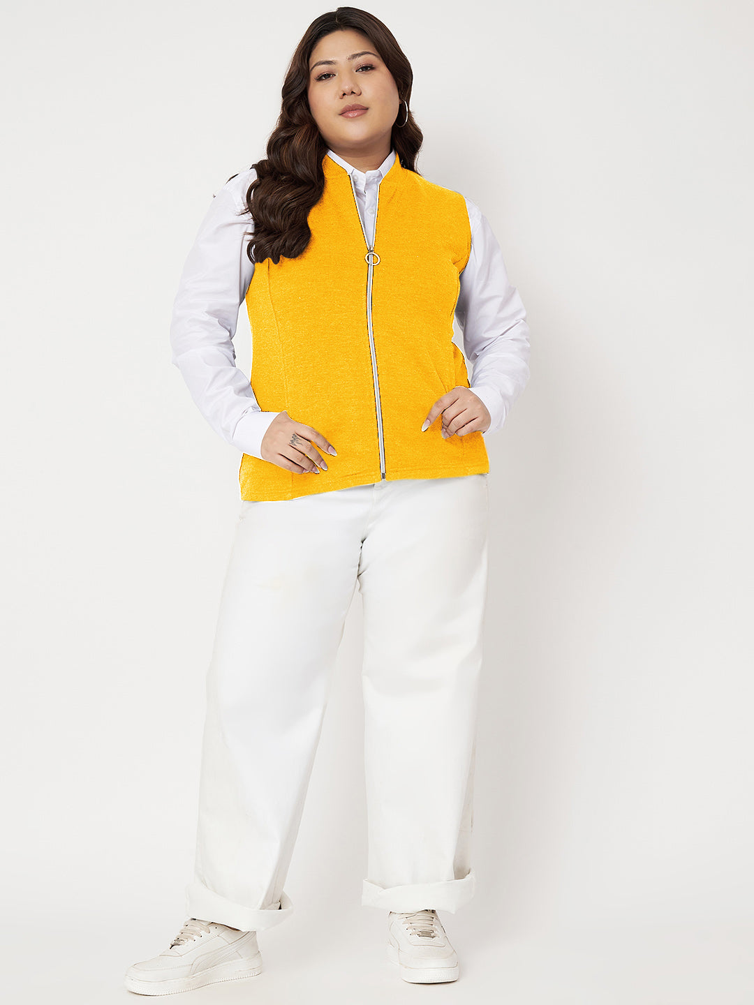 Women Fleece Tailored Jacket