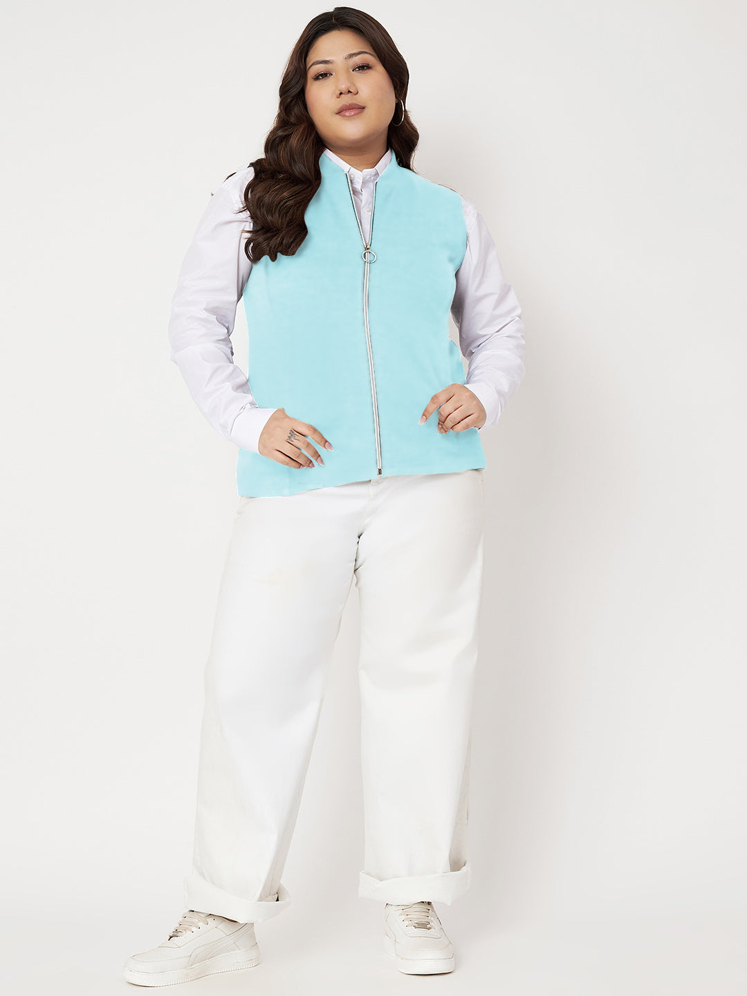 Women Fleece Tailored Jacket