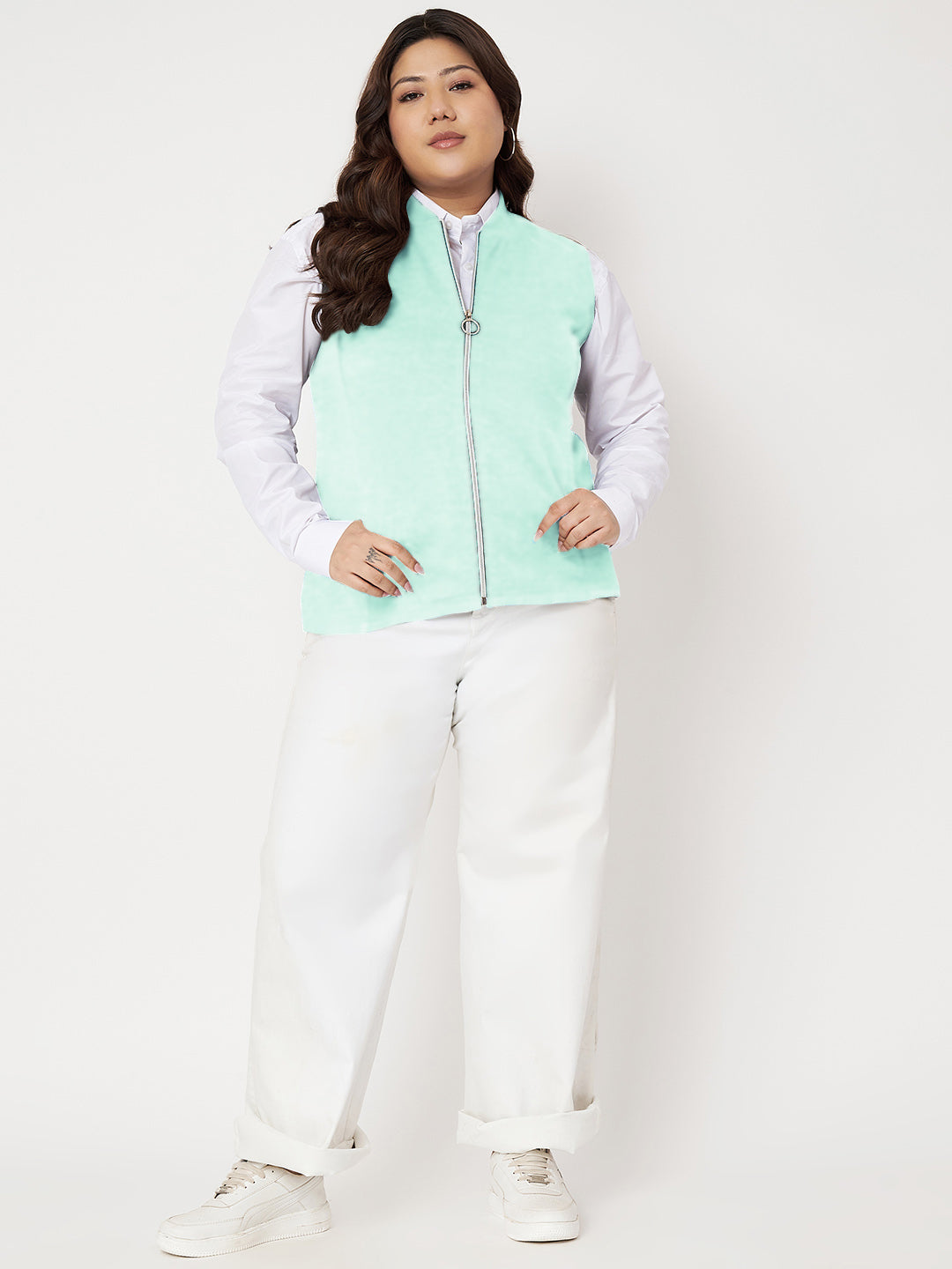 Women Fleece Tailored Jacket
