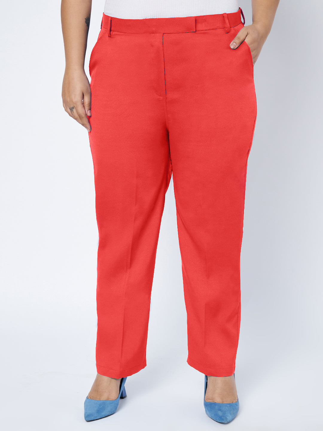 Plus Size Waistcoat With Trousers Two Pieces Suit