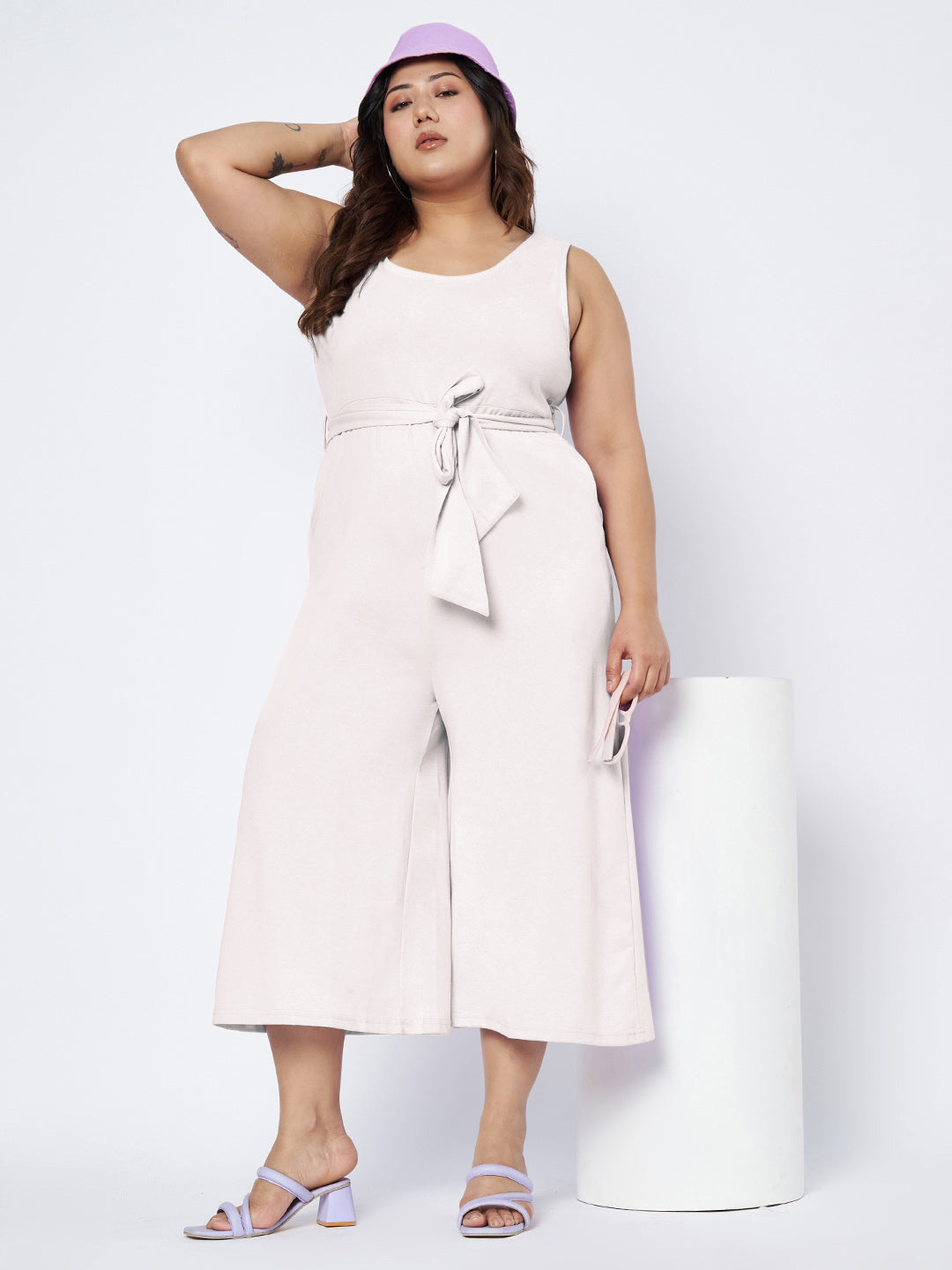 Plus Size Pure Cotton Jumpsuit