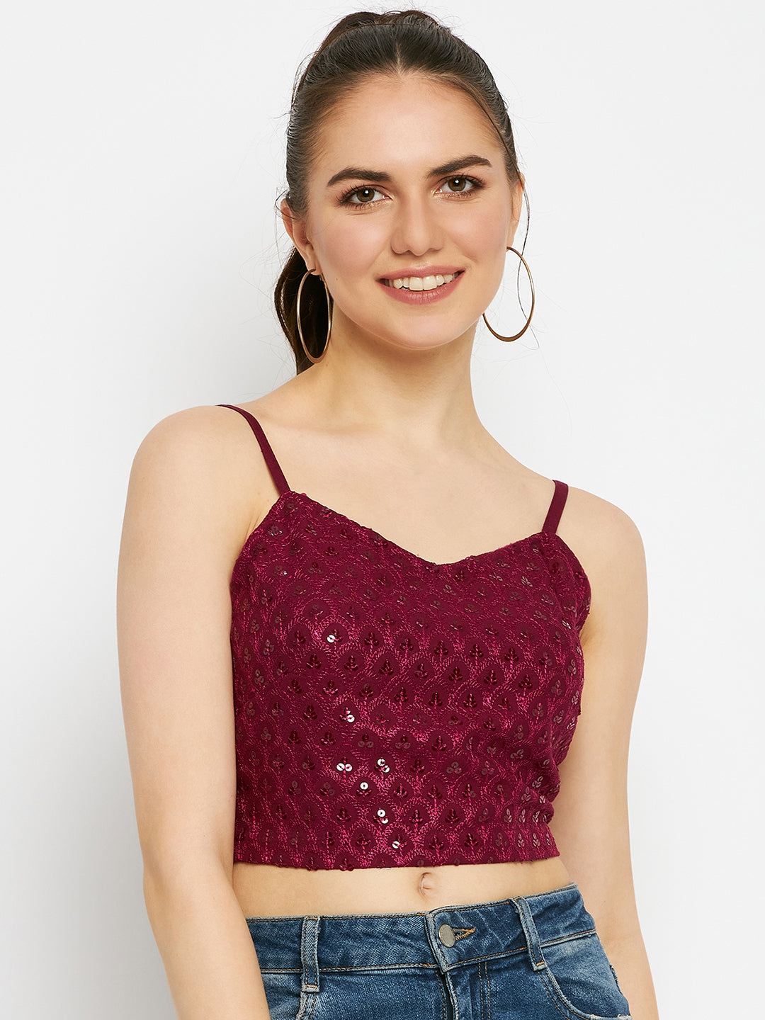 Embellished Crop Top