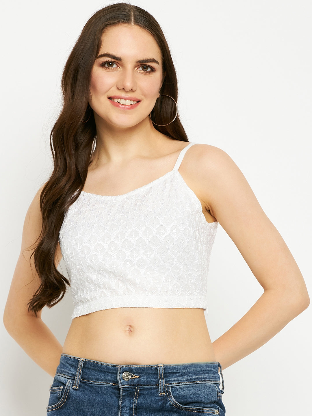 Embellished Crop Top