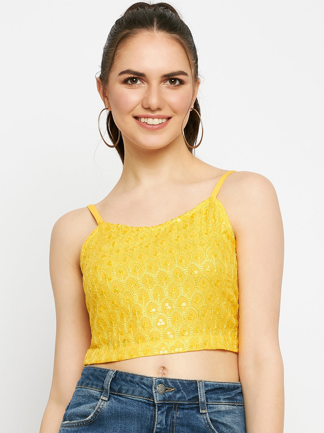 Embellished Crop Top