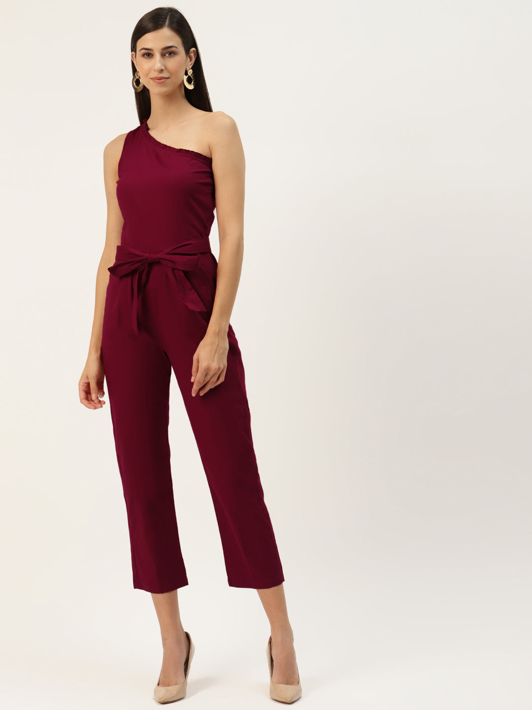 One-Shoulder Basic Jumpsuit