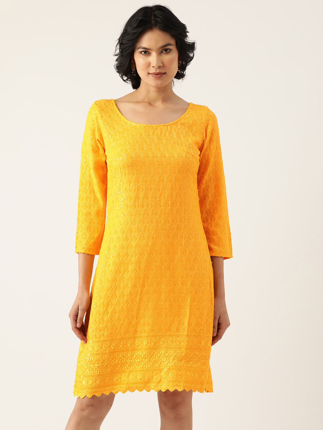 Embellished A-Line Dress