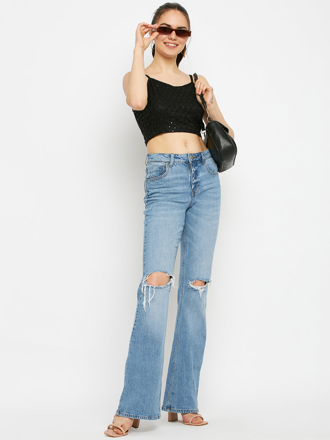 Embellished Crop Top