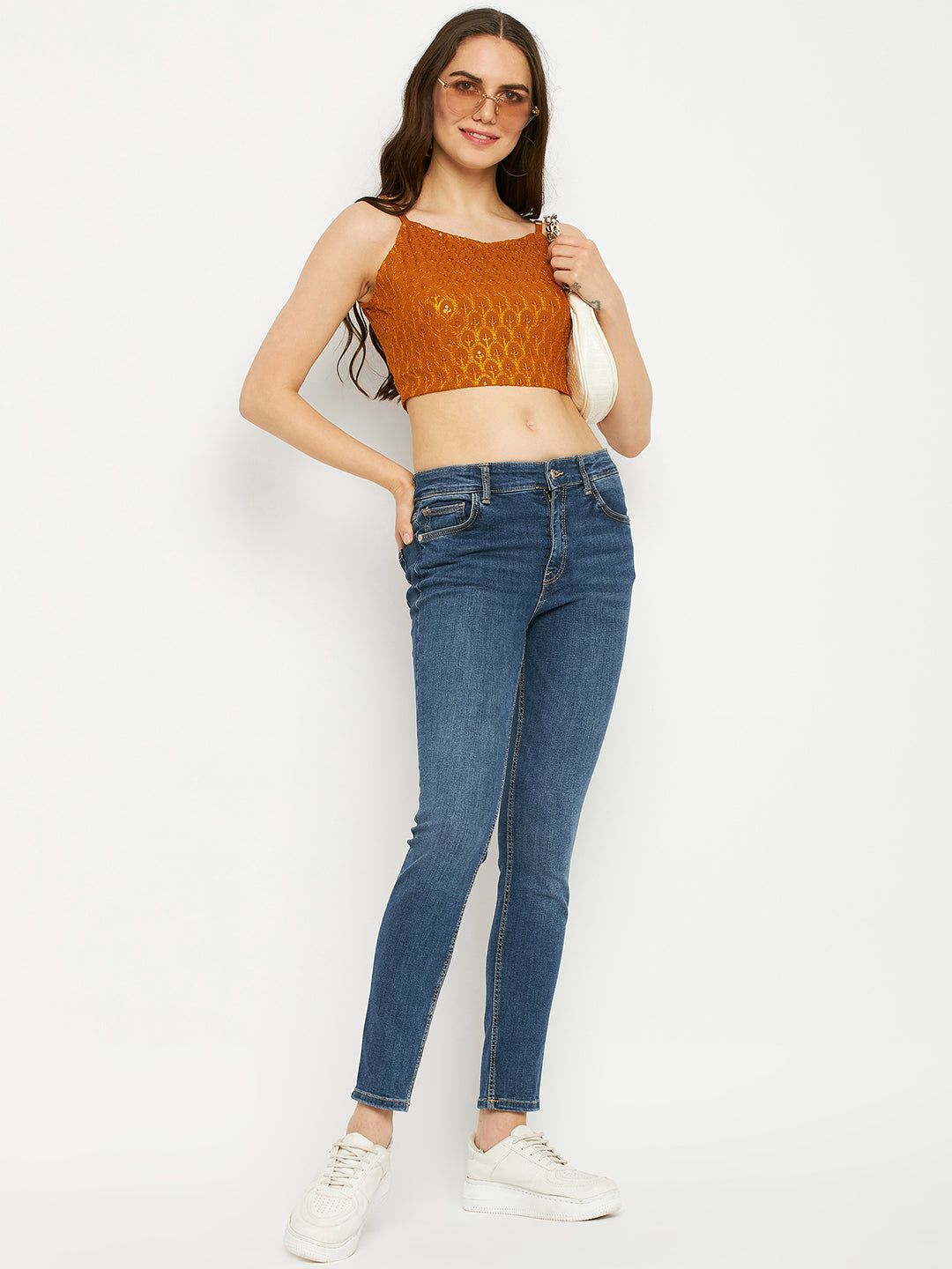 Embellished Crop Top