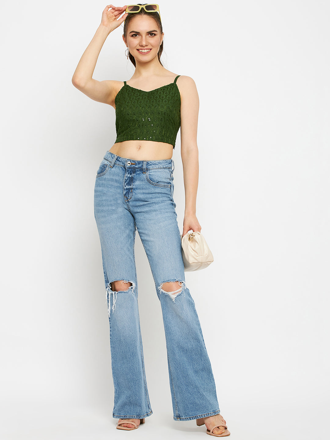 Embellished Crop Top