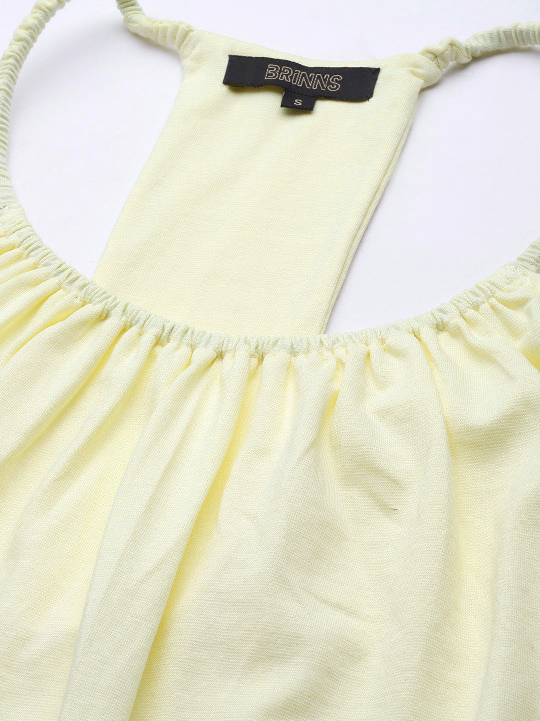 Solid Color Styled Back Top
