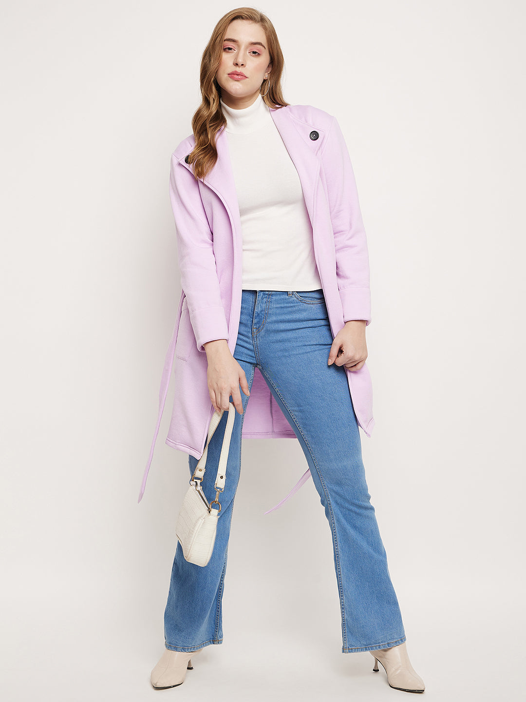 Shawl Collar Longline Fleece OverCoats