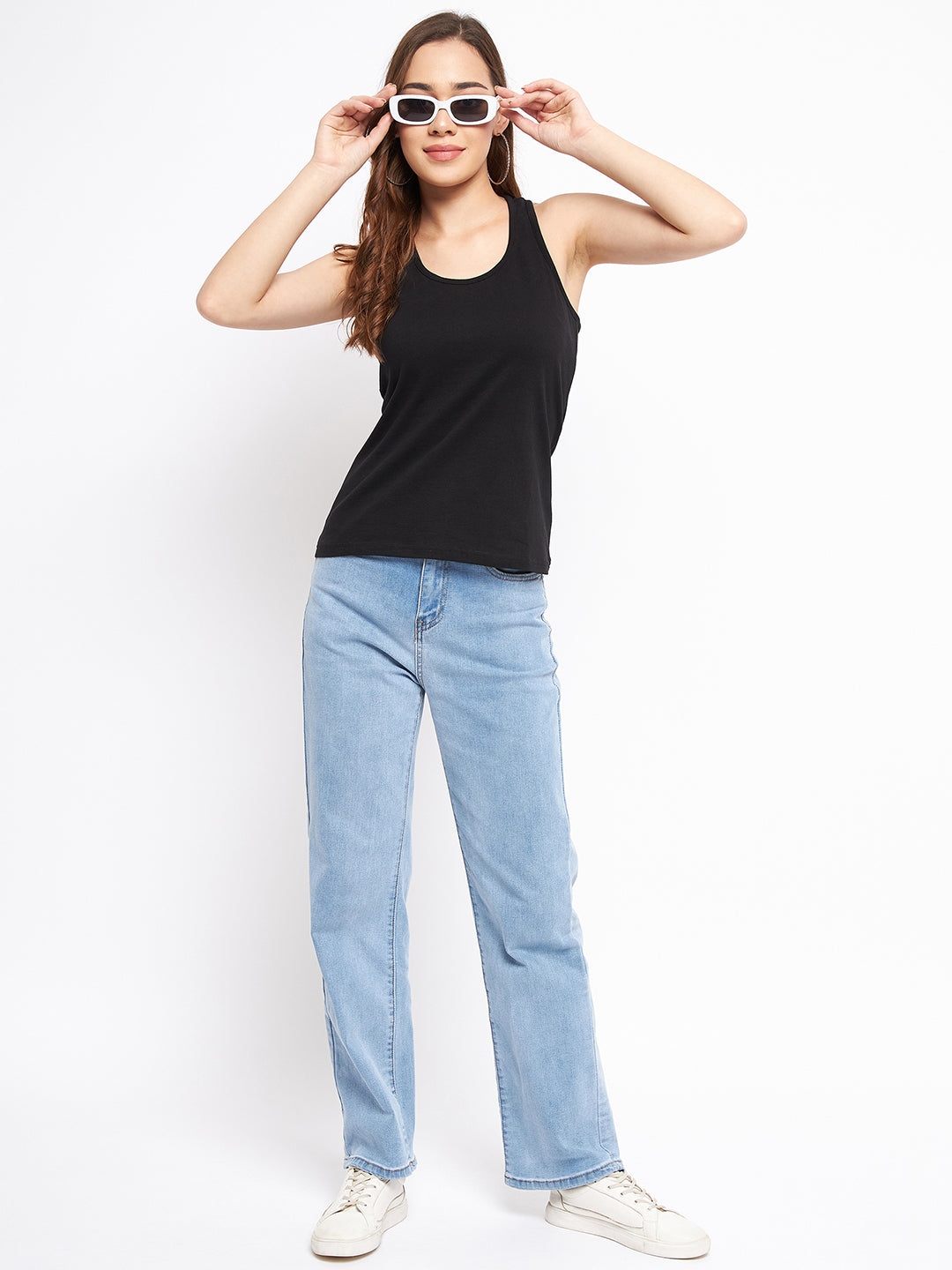 Scoop Neck Non-Padded Racer Back Camisoles