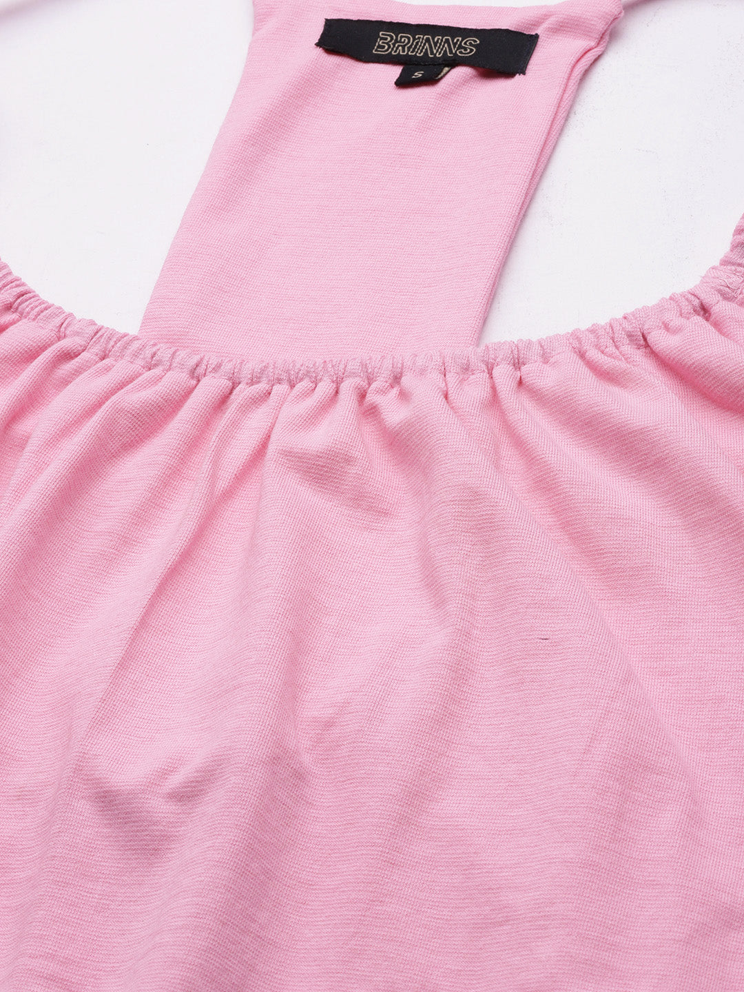 Solid Color Styled Back Top
