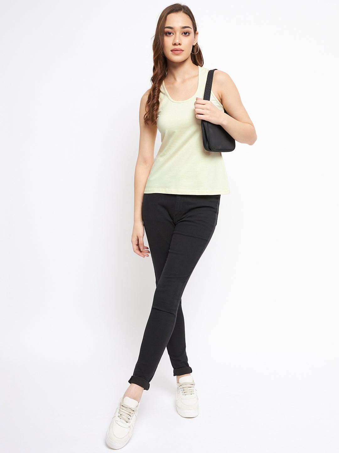 Scoop Neck Non-Padded Racer Back Camisoles