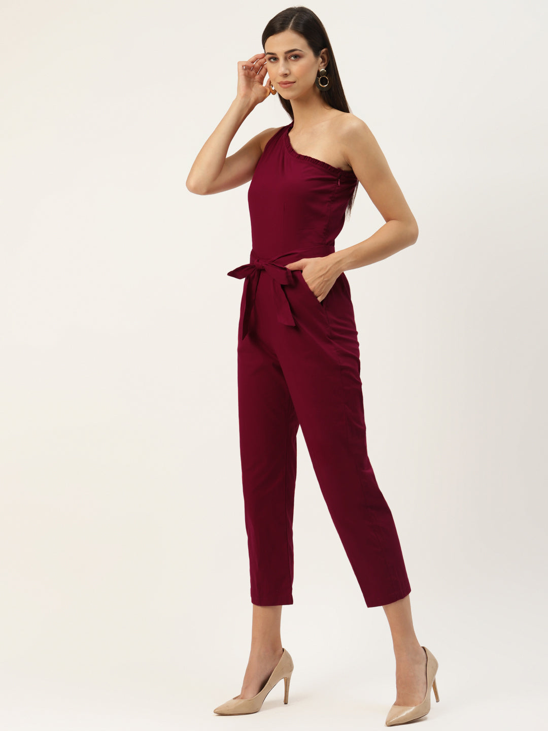 One-Shoulder Basic Jumpsuit