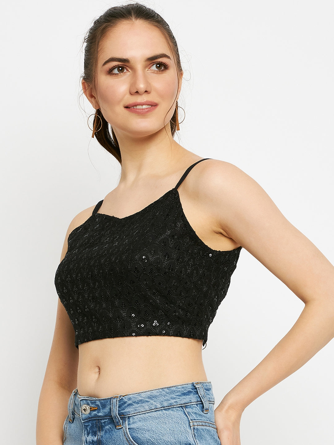 Embellished Crop Top