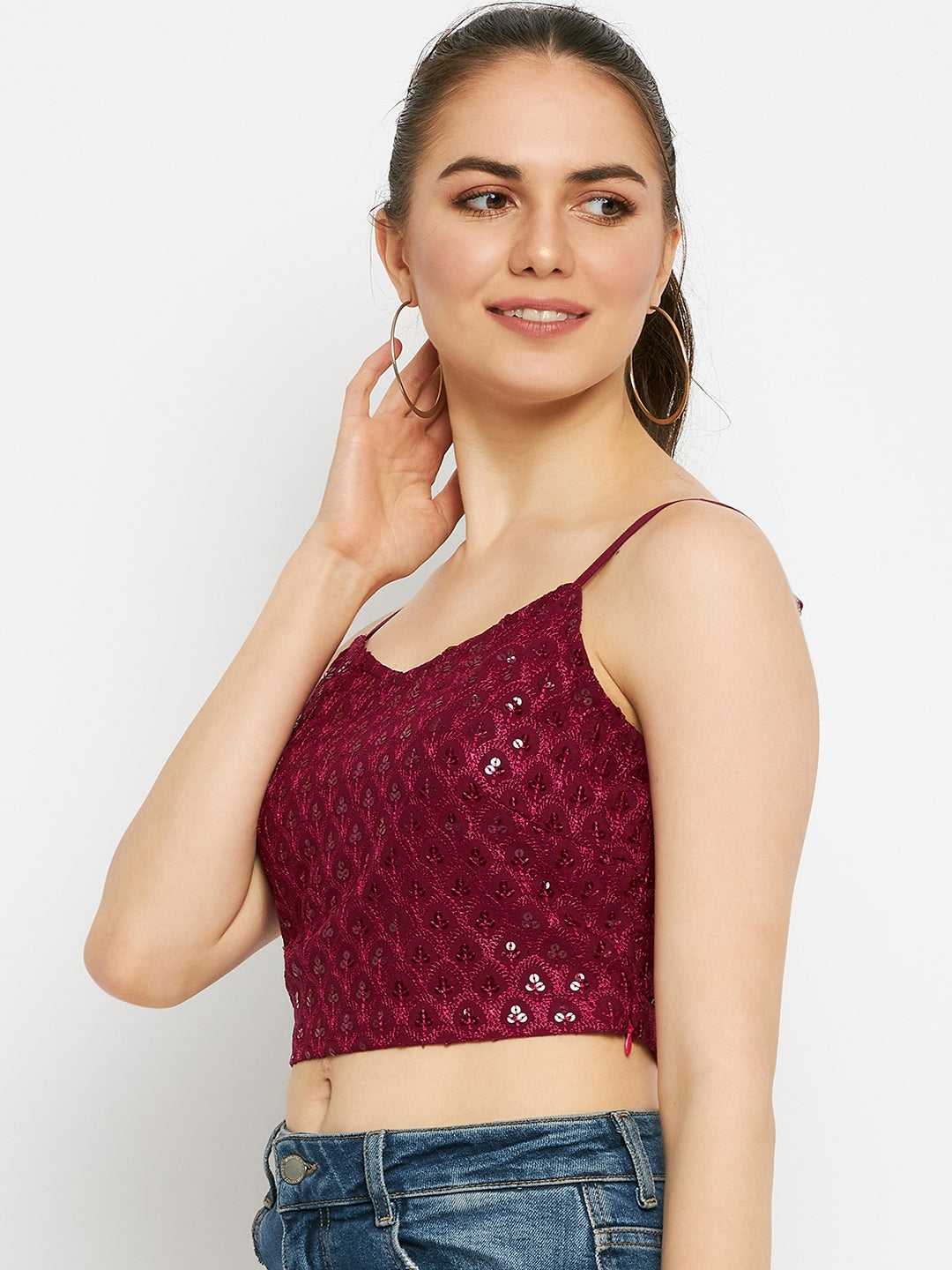 Embellished Crop Top