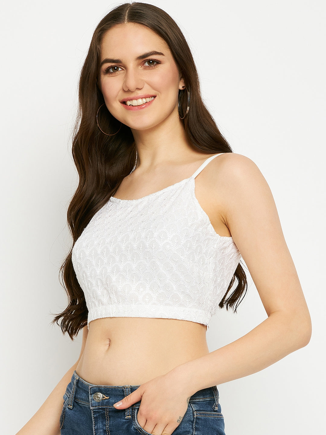 Embellished Crop Top