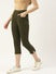 Women Solid Color Pure Cotton Capris