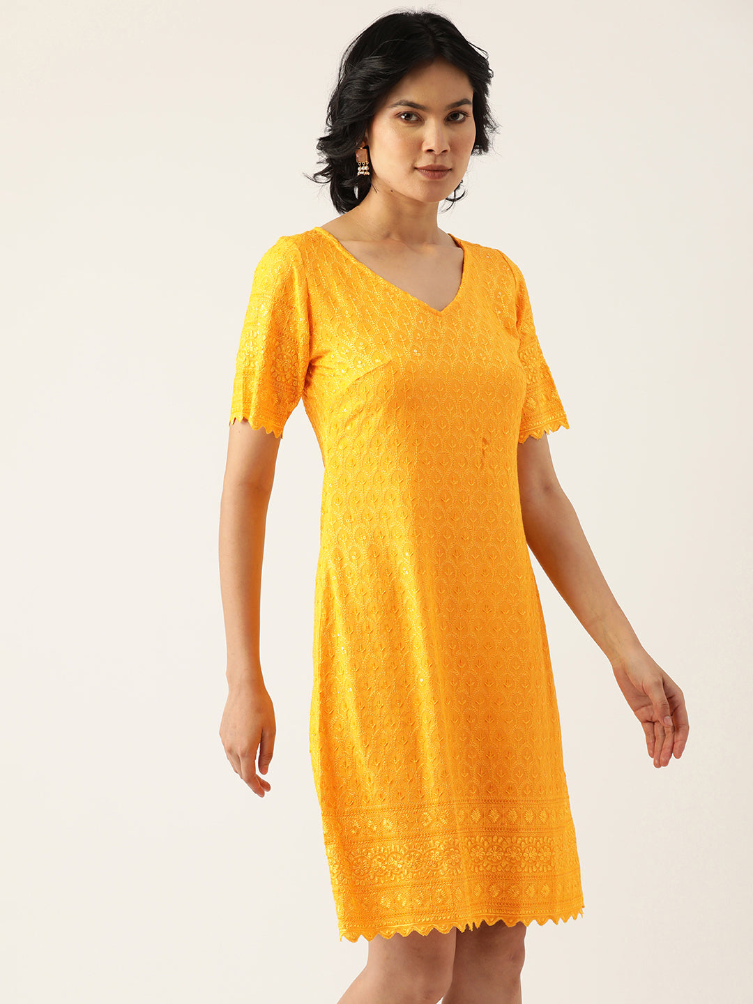 A-Line Sequined Dress