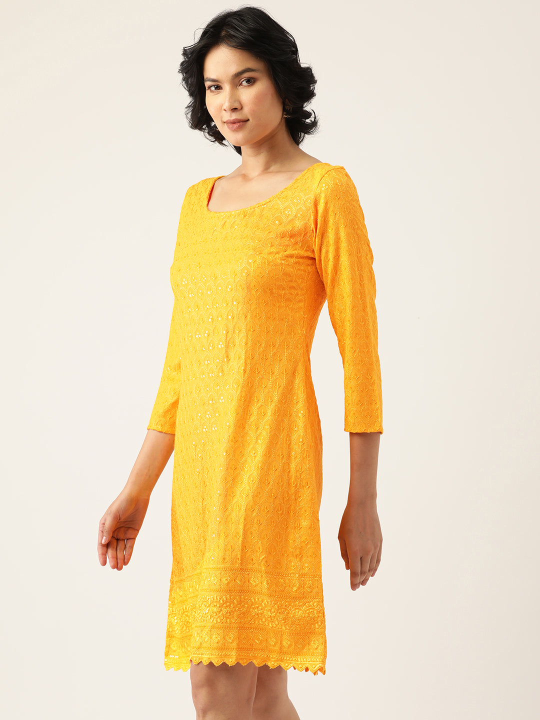 Embellished A-Line Dress