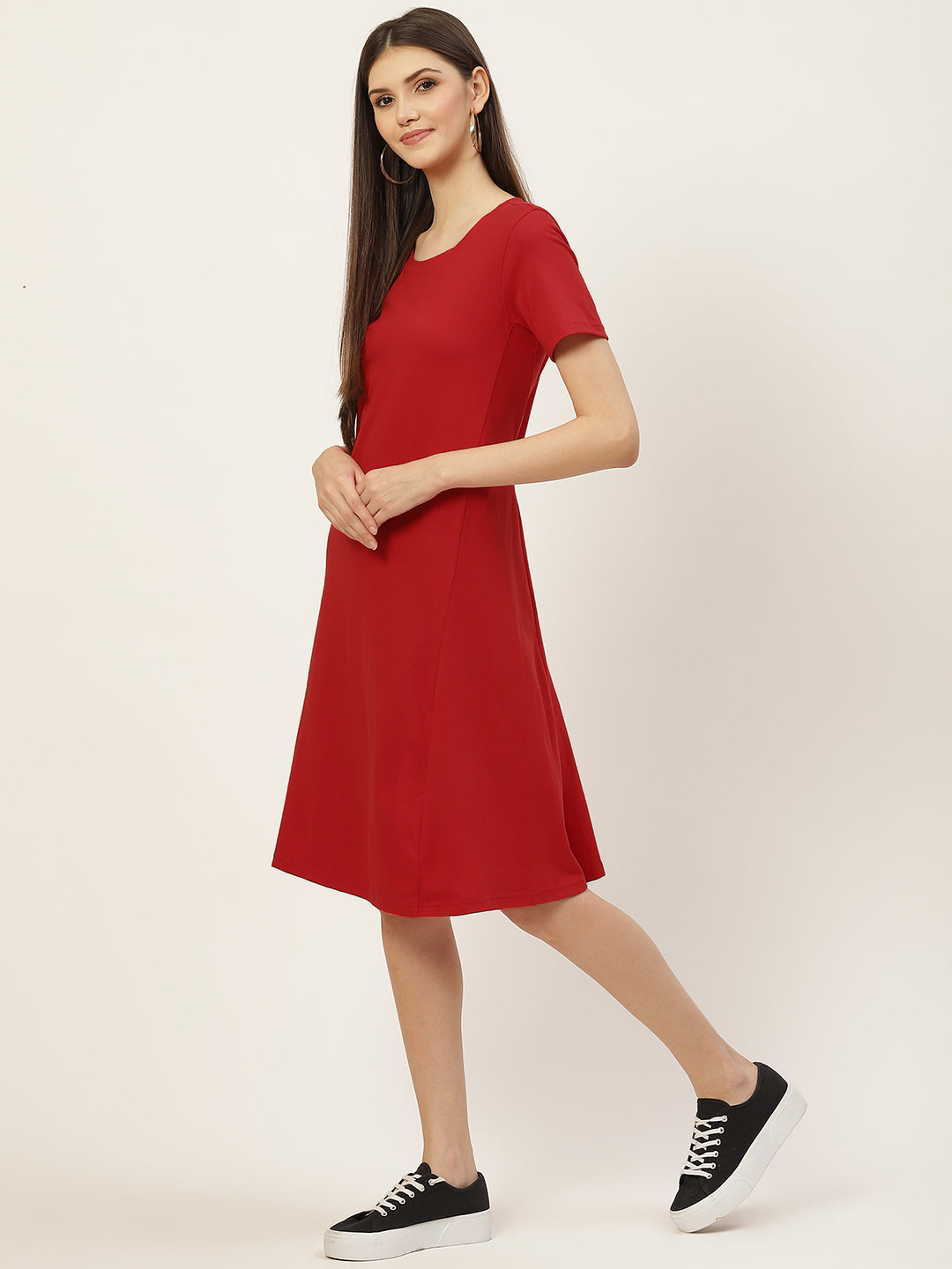 A-Line Midi Dress